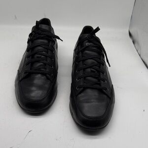 Zegna Sport Men's Black Leather Shoes